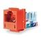 Hubbell Premise Wiring Jack, Orange, Cat6, Rj45 HXI6OR - alternate 1