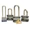 Master Lock Padlock, Keyed Different, Long Shackle, Rectangular Steel Body, Steel Shackle, 1/2 in W 7LJ - alternate 5