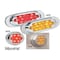 Maxxima Clearance Light, LED, Red, Surface, Oval, 3 L AX24R-KIT - alternate 3