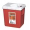 Covidien Sharps Container, 2.2 Qt., Auto Drop, PK5 S22Q100522