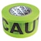 Zoro Select Barricade Tape, Caution, Fluorescent Green, 3 in Wide x 500 ft Length, Vinyl, 3 mil B3530LG16-200 - alternate 1