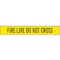 Zoro Select Barricade Tape, Fire Line Do Not Cross, Yellow, 3 in Wide x 1,000 ft Length, Polyethylene, 3 mil B3103Y15-200 - alternate 1