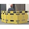 Zoro Select Barricade, Polyethylene, 20 lb, Black/Yellow 3UTN9 - alternate 3