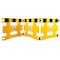 Zoro Select Barricade, Polyethylene, 20 lb, Black/Yellow 3UTN9 - alternate 2