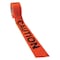 Zoro Select Barricade Tape, Caution, Fluorescent Orange, 3 in Wide x 500 ft Length, Vinyl, 3 mil B3530OG16-200 - alternate 1