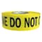 Zoro Select Barricade Tape, Fire Line Do Not Cross, Yellow, 3 in Wide x 1,000 ft Length, Polyethylene, 3 mil RB3103Y820-200 - alternate 1
