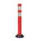 Zoro Select Delineator Post, Polyurethane, High-Intensity Prismatic, 36" Height, 3.5 lb, White 04-736W - alternate 2