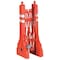 Zoro Select Barricade, Polyethylene, Engineer, 43 in Height, 90 in Length, 15 lb, Red 2770-00001 - alternate 2