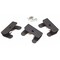 Zoro Select Sign Hanging Bracket, Steel, 2 in Height, 1 lb., Black 3 PK VG-1010 - alternate 1