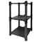Zoro Select Freestanding Plastic Shelving, Open Style, 15 in D, 13 in W, 24 in H, 2 Shelves, Gray 190127 - alternate 1