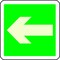 Electromark Fire Exit Sign, 8 in Height, 8 in Width, Polyester, English Y453460 - alternate 2
