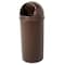 Rubbermaid Commercial Marshal 15 gal Round Indoor Plastic Can, Brown, None, Plastic, Not Applicable FG816088BRN - alternate 3