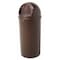 Rubbermaid Commercial Marshal 15 gal Round Indoor Plastic Can, Brown, None, Plastic, Not Applicable FG816088BRN - alternate 4