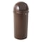 Rubbermaid Commercial Marshal 15 gal Round Indoor Plastic Can, Brown, None, Plastic, Not Applicable FG816088BRN - alternate 1
