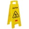Rubbermaid Commercial Floor Safety Sign, Caution, Eng/Sp/Fr/Grmn, 25 in H, 11 in W, HDPE, Triangle, FG611200YEL FG611200YEL - alternate 5