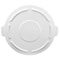 Rubbermaid Commercial BRUTE(R) 44 gal Trash Can Lid, Flat White, Resin, 0 Openings 24 1/2 in W/Dia FG264560WHT - alternate 3