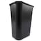 Rubbermaid Commercial Deskside 10 gal Rectangular Indoor Plastic Can, Black, None, Plastic, 11 in FG295700BLA - alternate 5