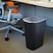 Rubbermaid Commercial Deskside 10 gal Rectangular Indoor Plastic Can, Black, None, Plastic, 11 in FG295700BLA - alternate 4