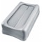Rubbermaid Commercial Slim Jim(R) 23 gal Trash Can Lid, Swing Gray, Resin, 1 Openings 11 1/4 in W/Dia FG267360GRAY - alternate 7