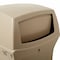 Rubbermaid Commercial Ranger(R) 35 gal Square Outdoor Can, Beige, None, Plastic, 21 1/2 in FG843088BEIG - alternate 5