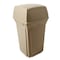 Rubbermaid Commercial Ranger(R) 35 gal Square Outdoor Can, Beige, None, Plastic, 21 1/2 in FG843088BEIG - alternate 4