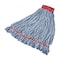 Rubbermaid Commercial 5 in String Wet Mop, 28 oz Dry Wt, Side Gate Connection, Looped-End, Blue, Synthetic FGA25306BL00 - alternate 1