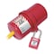 Master Lock Plug Lockout, For 3/4 in Max Cord Diameter, 9/16 in Shackle Diameter, Label Included 488 - alternate 1