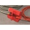 Brady Plug Lockout, Red, 5/16In Shackle Dia., Width: 4 5/8 in PLO27E - alternate 2