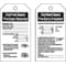Brady Confined Space Tag, 5 3/4 in H x 3 in W 66322 - alternate 1