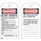 Brady Danger Tag, 5-3/4 x 3 In, OSHA, Met, PK25, 66061 66061 - alternate 1