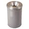 Justrite Cease-Fire 30 gal Round Indoor Metal Can, Gray, None, Steel, Not Applicable 26630G - alternate 1