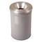 Justrite Cease-Fire 6 gal Round Indoor Metal Can, Gray, None, Steel, Not Applicable 26606G - alternate 1