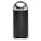 Rubbermaid Commercial Metallic 12 gal Round Indoor Metal Can, Stainless Steel, None, Steel, Not Applicable FGSO16SSSGL - alternate 3