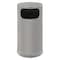 Rubbermaid Commercial Half Round 9 gal Half-Round Indoor Metal Can, Black, None, Steel, Not Applicable FGSO820PLBK - alternate 3