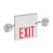 Big Beam Exit Sign with Emergency Lights, White, 1 Face(s), LED, Universal Mount, Lead Calcium 2COM1RWW - alternate 5