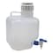 Zoro Select Carboy, 10 L Capacity - mL, 2.64 gal Capacity - oz, Screw On/Spigot Closure, polypropylene, White 3WDV2 - alternate 1