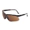 Uvex Genesis, Safety Glasses, Ultra-dura HC, Amber Lens, Black Frame, Half-Frame S3201 - alternate 1