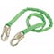 Miller Manyard(TM) HP Shock Absorbing Lanyard, 6 ft. Length, Snap Hook, Steel, 1 Leg(s) 216TWLS-Z7/6FTGN - alternate 3