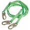 Miller Manyard(TM) HP Shock Absorbing Lanyard, 6 ft. Length, Snap Hook, Steel, 1 Leg(s) 216TWLS-Z7/6FTGN - alternate 2