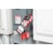 Master Lock Labeled Lockout Hasp, Red, Aluminum/Steel, 5 Max. No. of Padlocks, 3/8 in Max. Shackle Dia. 427 - alternate 2