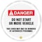 Accuform Danger Sign, 20 in H, 20 in W, Vinyl, English, KDD726 KDD726 - alternate 1