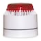Federal Signal Horn Strobe, Siren, Continuous, 18 to 28V DC, 82 to 100dB at 10 ft, ABS, Plastic, White/Red LP7-18-30R - alternate 1