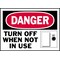 Brady Danger Label, Instruction, 5 In. W, PK5, 86149 86149 - alternate 1