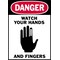 Brady Danger Label, Instruction, 5 In. W, PK5, 86264 86264 - alternate 1