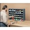 Durham Mfg Pigeonhole Bin Unit, 33.75 in W x 12 in D x 23.875 in H, 40 Compartments, Gray, Steel 359-95 - alternate 3