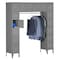 Tennsco Box Locker Unit with Coat Rod, 72 in W, 18 in D, 78 in H, (6) Tier, (6) Wide, Gray SRS-721878-1MG - alternate 3