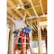 Werner Fiberglass Stepladder, 6 ft Ladder Ht, 5 Steps, 300 lb, 41 1/4 in Base Spread, 23 3/8 in Bottom W 6206 - alternate 6