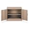 Tennsco Shelving Storage Cabinet, 30 in H, 36 in W, 18 in D, Swing, Keyed, Sand, 2 Shelves, 0 Drawers 1430 SAND - alternate 1
