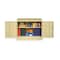 Tennsco Shelving Storage Cabinet, 30 in H, 36 in W, 18 in D, Swing, Keyed, Sand, 2 Shelves, 0 Drawers 1430 SAND - alternate 3