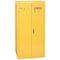 Eagle Mfg Hazardous Material Storage Cabinet, 55 gal, 1 Shelves, Steel, 34 in W x 65 in H x 34 in D, Yellow 1926X - alternate 10